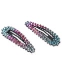 2-Pc. Set Rainbow Stone Hair Clip