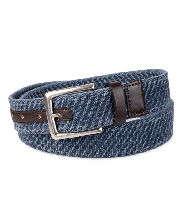 Men's Casual Textured Canvas Web Belt