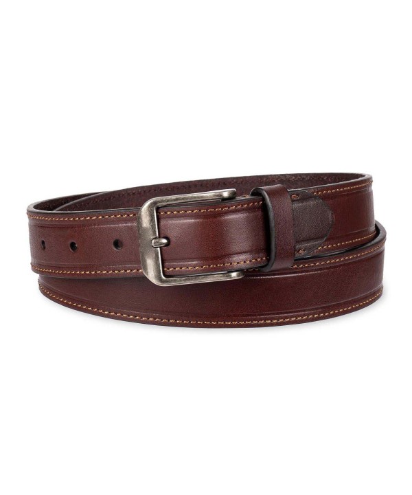 Men's Casual Embossed Edge Leather Belt