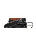 Men's Topstitched Leather Belt