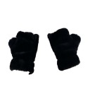 Women's Fingerless Faux-Fur Gloves