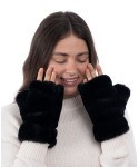 Women's Fingerless Faux-Fur Gloves