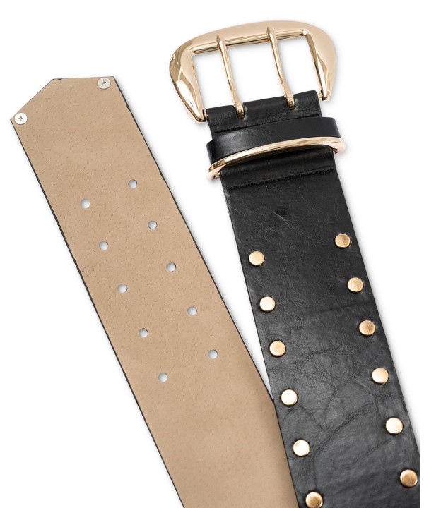 Women's Wide Studded Stretch Belt