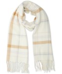 Women's Pop Plaid Fringe-Trim Scarf