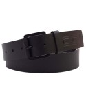 Men's Flag Embossed Leather Jean Belt