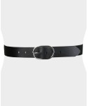 Women's Oval Center Bar Buckle Dress Belt