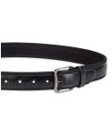 Men's Neoprene with Perforated Leather Overlay Casual Belt