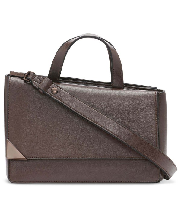 Asymmetric Triple Compartment Convertible Satchel