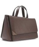 Asymmetric Triple Compartment Convertible Satchel