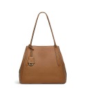 Women's Medium Leather Ziptop Shoulder Bag