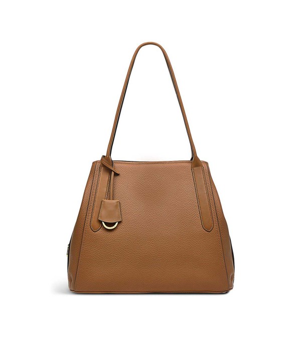 Women's Medium Leather Ziptop Shoulder Bag