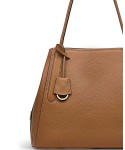 Women's Medium Leather Ziptop Shoulder Bag