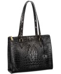 Embossed Leather Tote