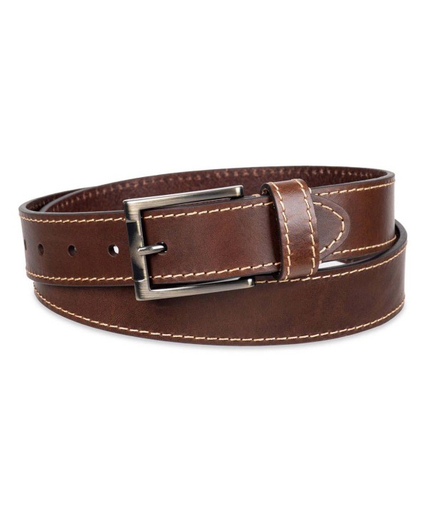 Men's Casual Contrast Stitch Strap Belt